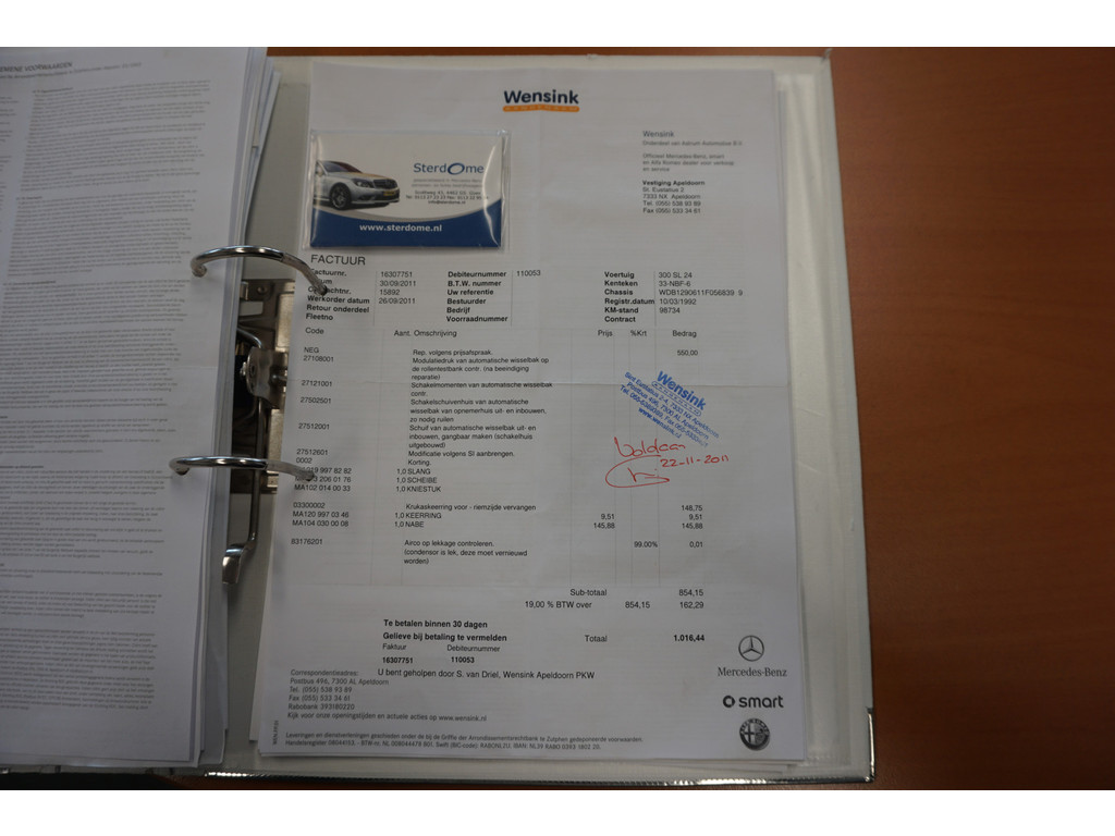 Mercedes-Benz SL-Klasse 300 SL-24 Automatische Airco l Memory l Alarm l Automatische antenne l Windschot l Stoelverwarming l 5 Traps automaat l 31956945-104.jpg | Sterdome B.V.