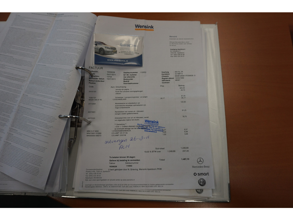 Mercedes-Benz SL-Klasse 300 SL-24 Automatische Airco l Memory l Alarm l Automatische antenne l Windschot l Stoelverwarming l 5 Traps automaat l 31956945-107.jpg | Sterdome B.V.