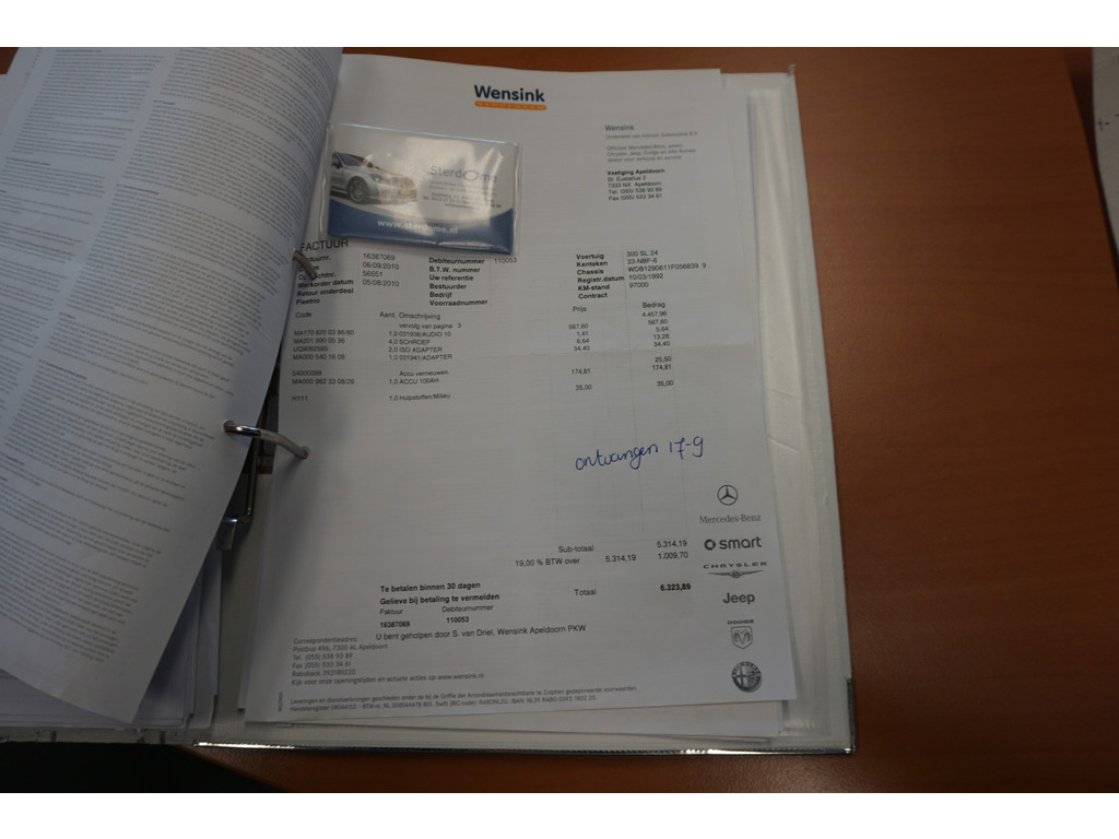 Mercedes-Benz SL-Klasse 300 SL-24 Automatische Airco l Memory l Alarm l Automatische antenne l Windschot l Stoelverwarming l 5 Traps automaat l 31956945-109.jpg | Sterdome B.V.