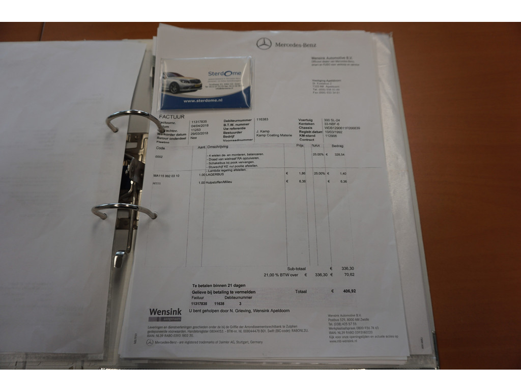 Mercedes-Benz SL-Klasse 300 SL-24 Automatische Airco l Memory l Alarm l Automatische antenne l Windschot l Stoelverwarming l 5 Traps automaat l 31956945-83.jpg | Sterdome B.V.