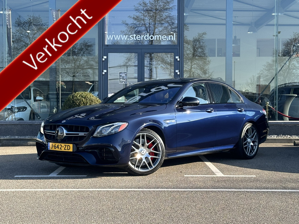 Mercedes-Benz E-Klasse AMG 63 S 4MATIC Premium Plus l V8 l Panorama dak l Luchtvering l Head-up l Massage l Distronic l 360 camera l Burmester l Bruin 43332245-0.jpg | Sterdome B.V.