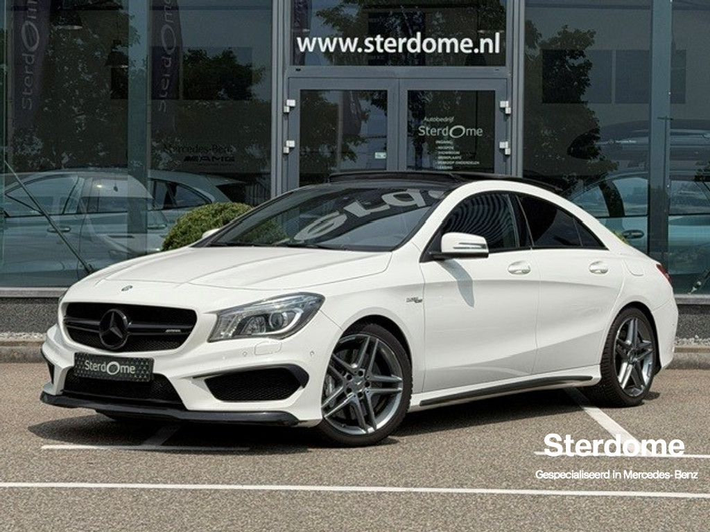 Mercedes-Benz CLA-Klasse AMG 45 4MATIC l 361 PK l Dealer onderhouden l Panoramadak l Performance stoelen l LED l THERMOTRONIC l PTS l Navi l MBUX l 45361057-0.jpg | Sterdome B.V.