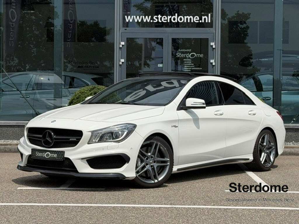 Mercedes-Benz CLA-Klasse AMG 45 4MATIC l 361 PK l Dealer onderhouden l Panoramadak l Performance stoelen l LED l THERMOTRONIC l PTS l Navi l MBUX l 45361057-0.jpg | Sterdome B.V.