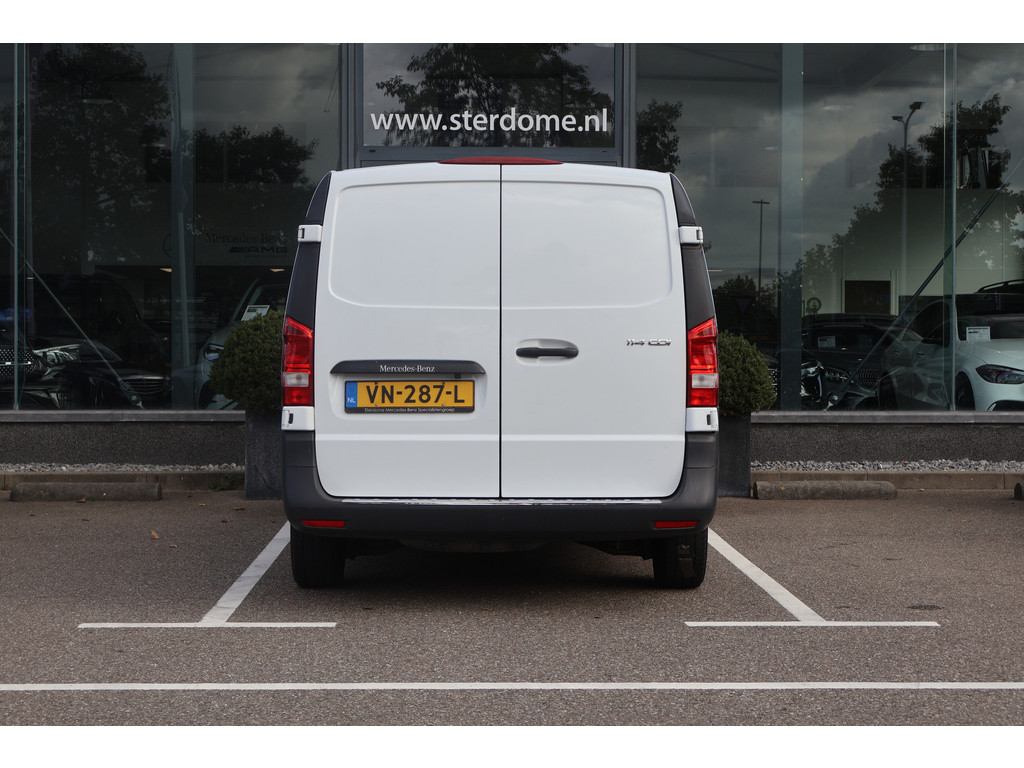 Mercedes-Benz Vito 114 CDI Lang l Betimmerd I Airco l Navi l Deuren achter l Trekhaak l Camera l Sidebars I 46554487-8.jpg | Sterdome B.V.