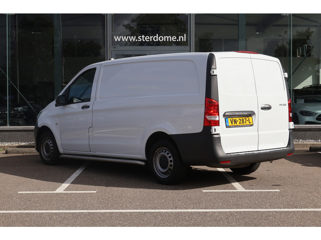 Mercedes-Benz Vito 114 CDI Lang l Betimmerd I Airco l Navi l Deuren achter l Trekhaak l Camera l Sidebars I 46554487-9.jpg | Sterdome B.V.
