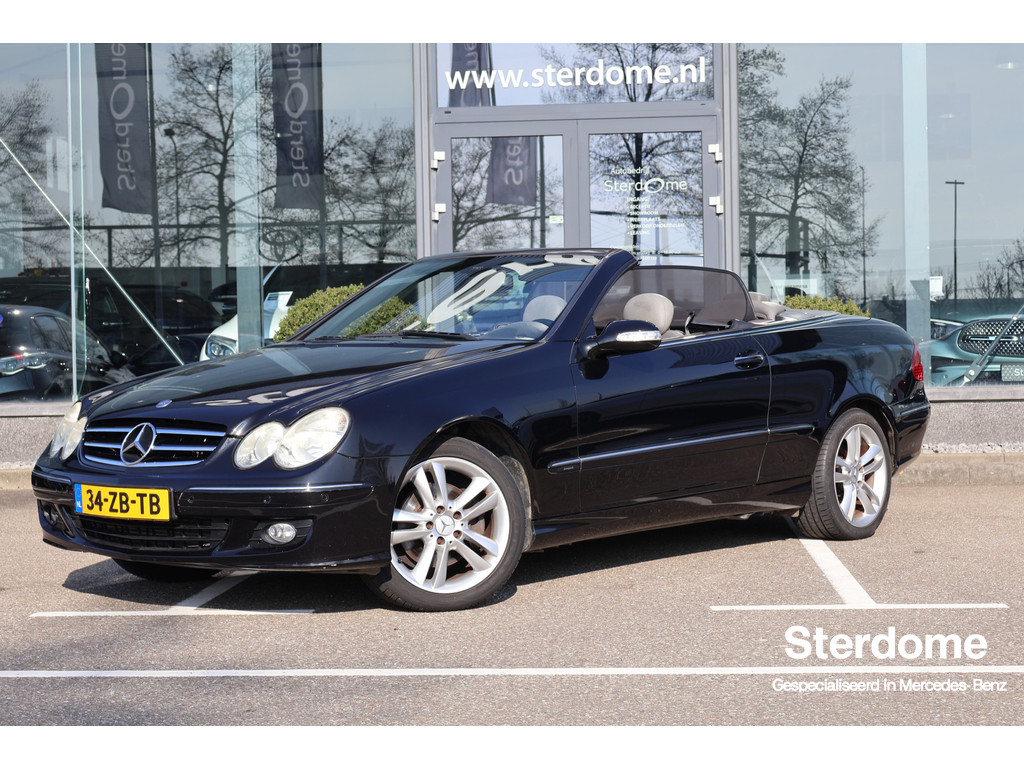 Mercedes-Benz CLK-Klasse Cabrio 200 K. Avantgarde l Nappa Leder l Comand l Stoelverwarming l Elektrisch bedienbare kap l Windscherm l pts l Airco l 51831311-0.jpg | Sterdome B.V.