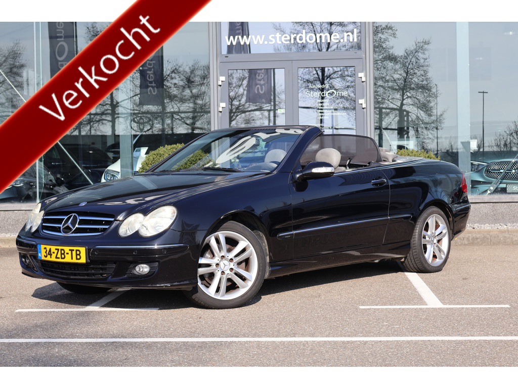 Mercedes-Benz CLK-Klasse Cabrio 200 K. Avantgarde l Nappa Leder l Comand l Stoelverwarming l Elektrisch bedienbare kap l Windscherm l pts l Airco l 51831311-0.jpg | Sterdome B.V.